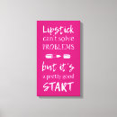 Search for lipstick canvas prints Cometologist