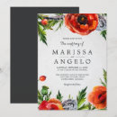 Search for red poppies wedding invitations Pretty