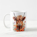 Search for cute highland cow mugs Watercolor