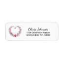 Search for heart return address stickers Stylish