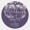 Search for light purple wedding stickers Thank you