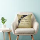 Search for 50th wedding anniversary cushions Black