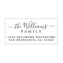 Search for family name rubber stamps Return address
