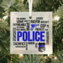 Search for police christmas tree decorations Cop
