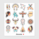 Search for tribal skull stickers Feathers