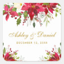 Search for poinsettia wedding stickers Green
