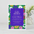Search for colourful baby shower invitations Retro