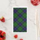 Search for blue and green plaid napkins Clan