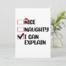 Search for naughty or nice invitations Funny