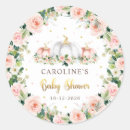 Search for blush and gold stickers Blush pink baby shower