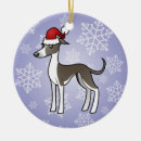 Search for italian greyhound christmas tree decorations Cartoon