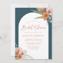 Search for teal bridal shower invitations Botanical