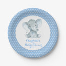 Search for elephant baby shower plates First birthday