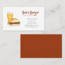 Search for burgers business cards Hamburger
