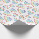 Search for rainbow dots wrapping paper White