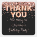 Search for black gold glitter thank you stickers Pink