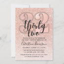 Search for 32nd birthday invitations Gold