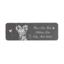 Search for pink dress return address labels Modern