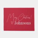 Search for modern christmas doormats Red