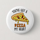 Search for cute pizza badges Food pun