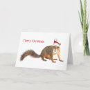 Search for squirrel christmas cards Red