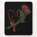 Search for rose heart mousepads Red