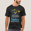 Search for autism sister tshirts Month