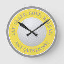 Search for golf ball clocks Golfer