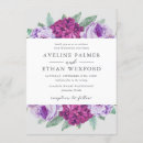 Search for purple watercolor floral wedding invitations Flowers
