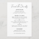 Search for event wedding menus Minimalist