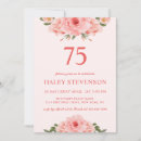 Search for 75 birthday invitations Feminine