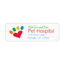 Search for veterinary return address labels Paw