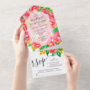 Search for pink flowers wedding invitations Floral