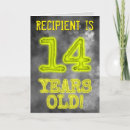 Search for fourteen birthday cards 14 years old