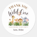 Search for jungle thank you stickers Zoo animals