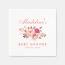 Search for floral baby shower napkins Blush