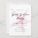 Search for starfish stamps birthday invitations Pool party