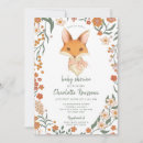 Search for fox baby girl shower invitations Rustic