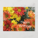 Search for orange flower happy birthday postcards Pretty