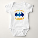 Search for dark knight baby clothes Bat symbol