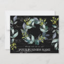 Search for elegant black business christmas cards Botanical