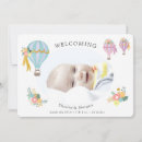 Search for floral birth announcement cards Pastel colours