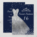 Search for silver sweet 16 invitations Dress