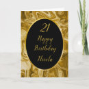 Search for 21st birthday cards Gold