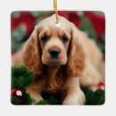 Search for cocker spaniel dog christmas tree decorations Cute
