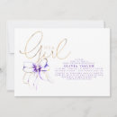 Search for purple baby girl shower invitations Mother to be