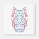 Search for wolf face magnets Animal