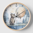 Search for teddy bear clocks Girl