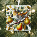 Search for partridge christmas tree decorations Gold