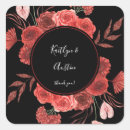 Search for black and red wedding stickers Modern